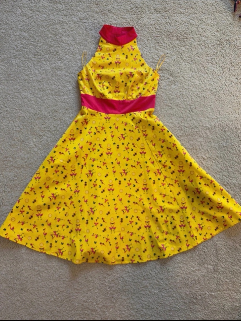 NWT Disney Dress Shop Flamingo Halter dress